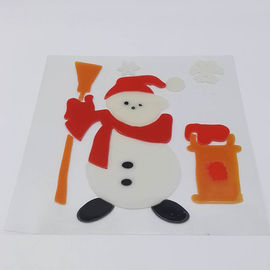 Xmas Day Gel Stickers Window Sticker Jelly  Sticker Spring Gel Clings Christmas Day Gift
