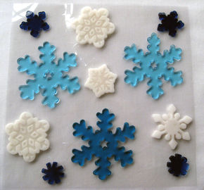 Xmas Day Gel Stickers Window Sticker Jelly  Sticker Spring Gel Clings Christmas Day Gift