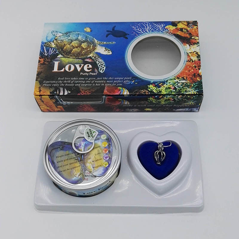 Love Pearl Jewelry Gifts Perfect Gift Wish Pearl Necklace Set,Genuine Pearl in Oyster