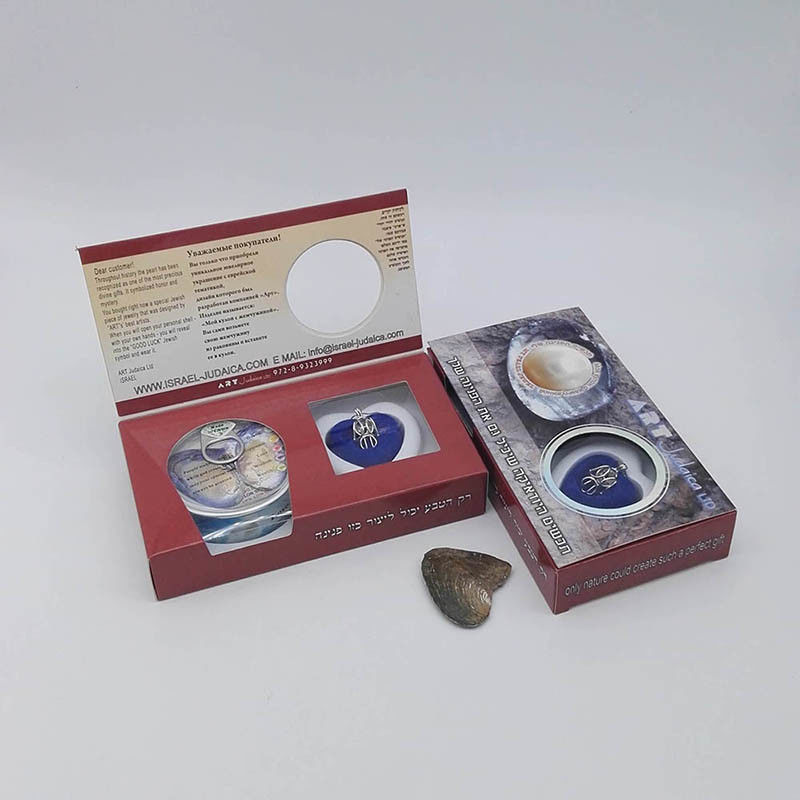 Custom Color Box  Natural Love Pearl Necklace Gift Box With can Open Cage Pendant sending to Wife,Girl Friend,Mother ect